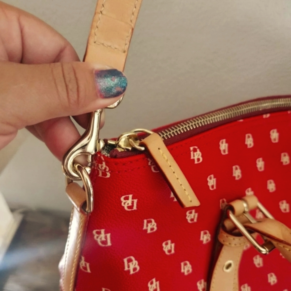 Dooney & Bourke Red and Tan Women's Bag *no Shoulder Strap - Picture 11 of 13
